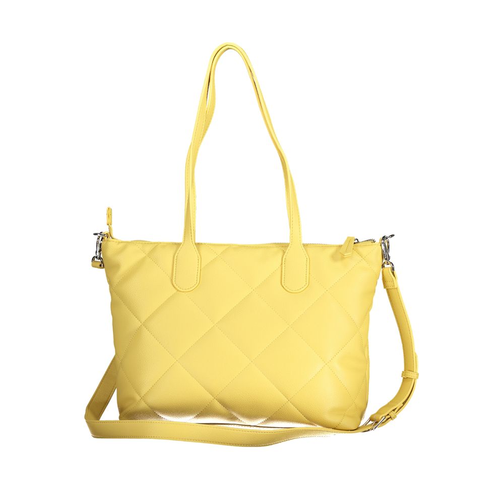 Mario Valentino Gelbe Handtasche aus Polyethylen