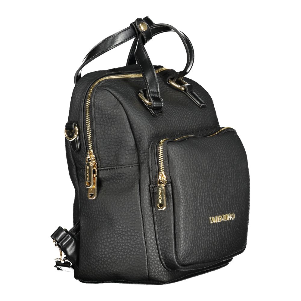 Mario Valentino Schwarzer Rucksack aus Polyethylen