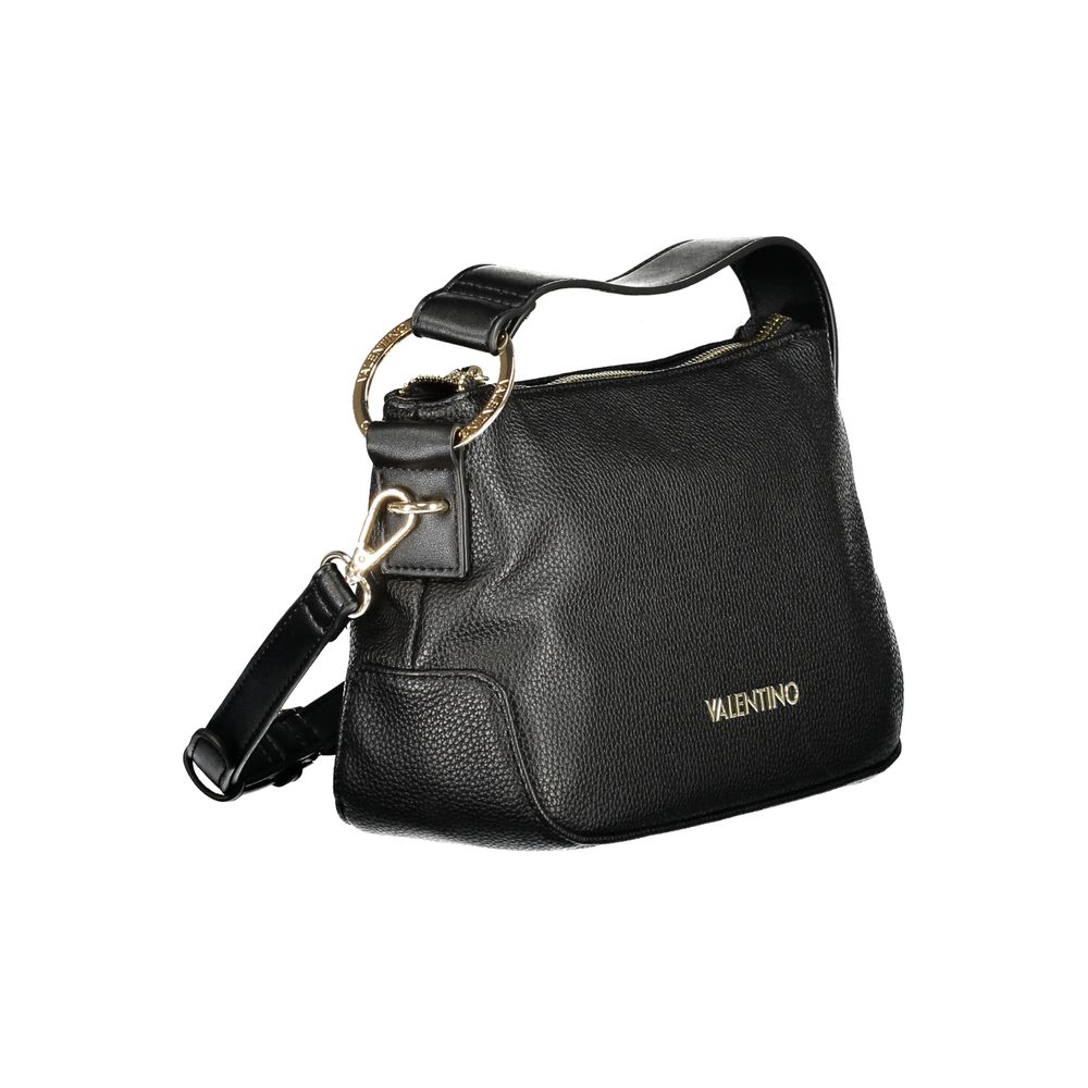 Mario Valentino Schwarze Damen-Handtasche aus Polyurethan