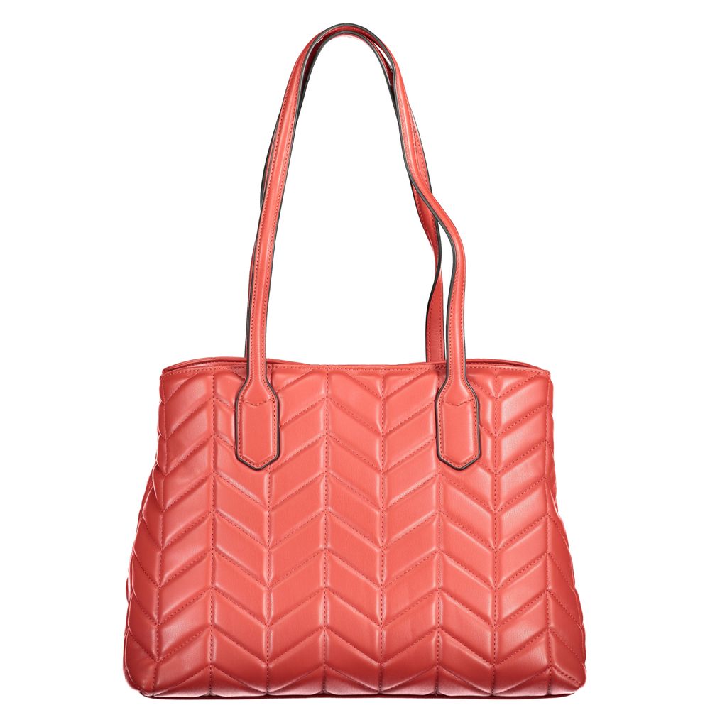 Mario Valentino Damenhandtasche aus rotem Polyurethan