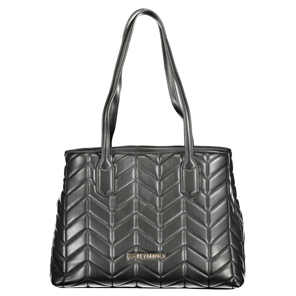 Mario Valentino Schwarze Damen-Handtasche aus Polyurethan