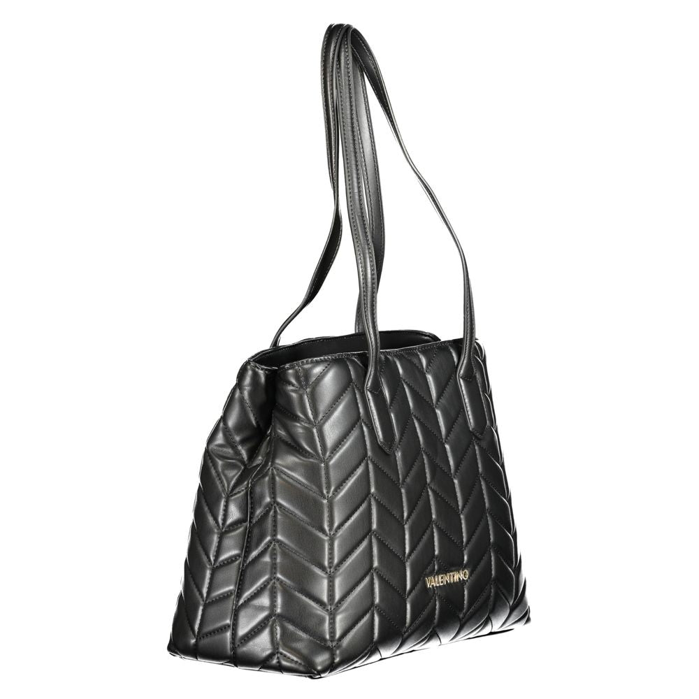 Mario Valentino Schwarze Damen-Handtasche aus Polyurethan