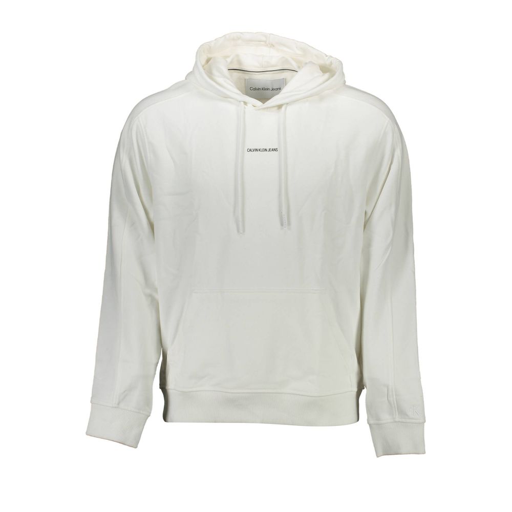 Calvin Klein Baumwoll-Pullover in Weiß