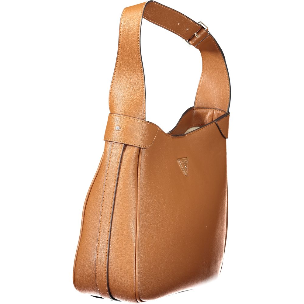 Guess Jeans Braune Handtasche aus Polyethylen