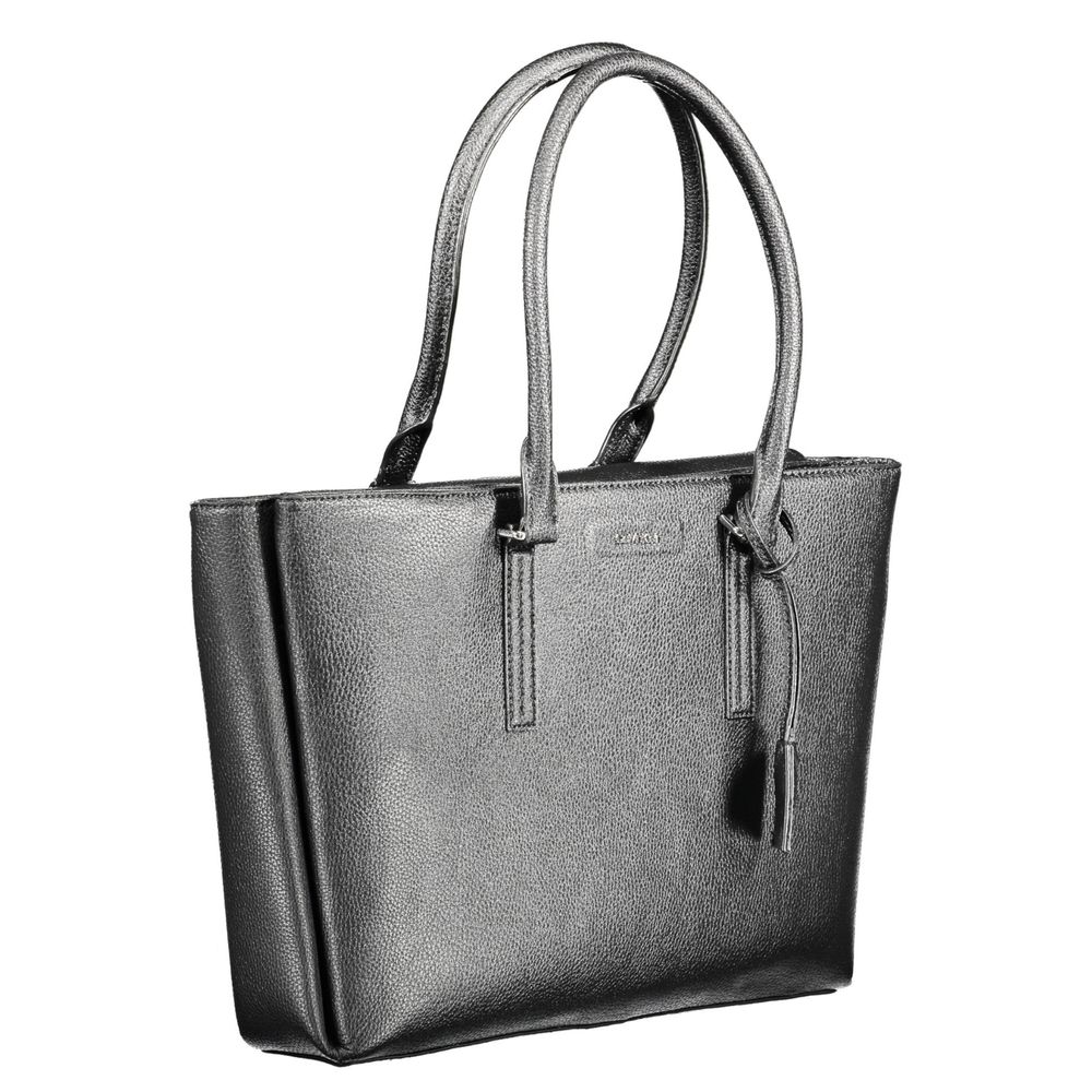 Calvin Klein Schwarze Schultertasche aus Polyurethan für Damen