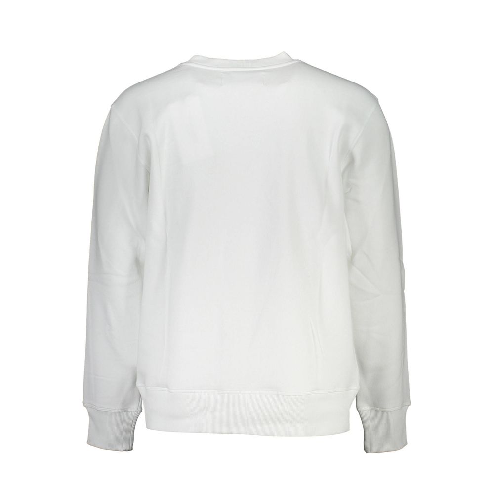 Calvin Klein Weißes Herren-Sweatshirt aus Baumwolle