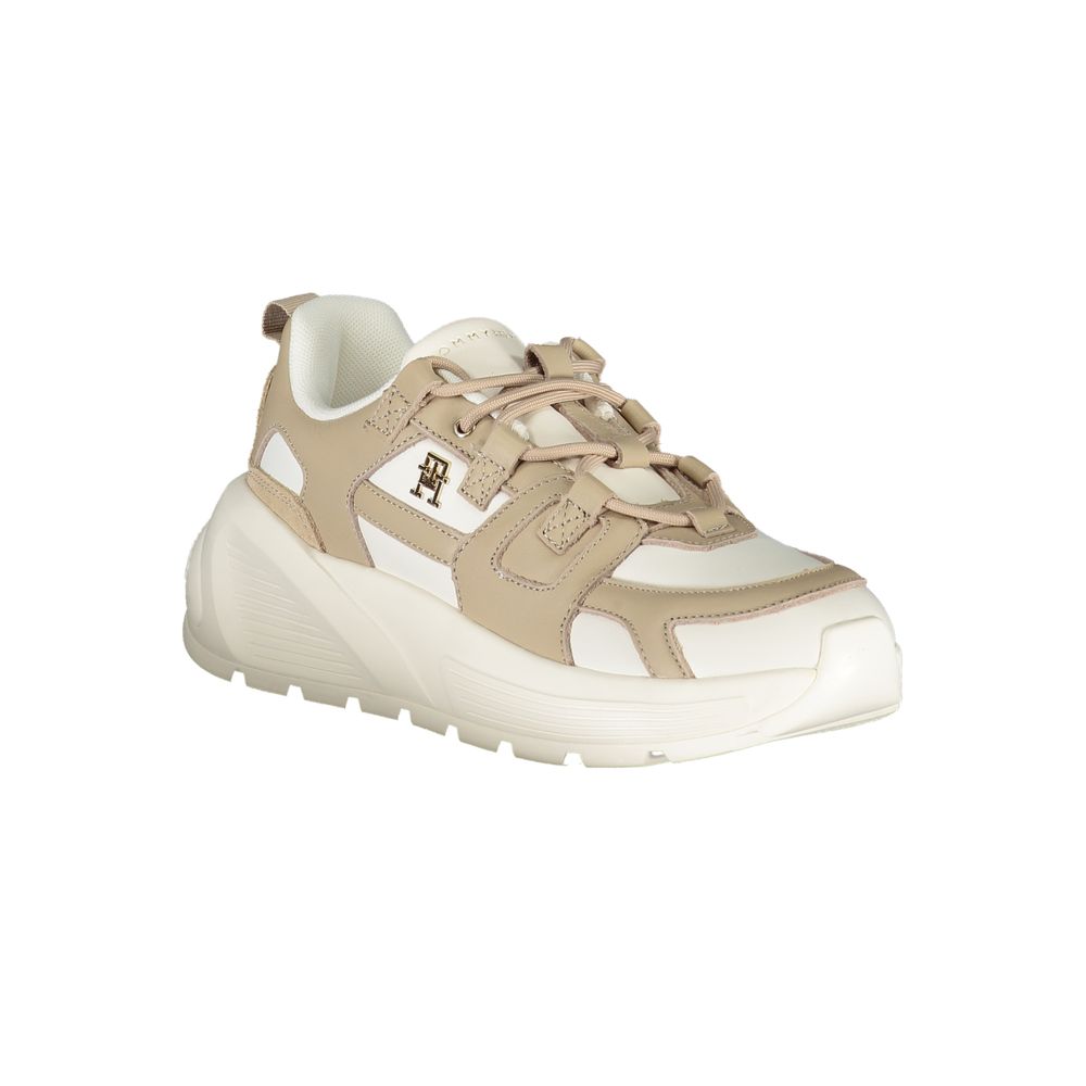 Tommy Hilfiger Bianco Damen-Sneaker aus Polyurethan