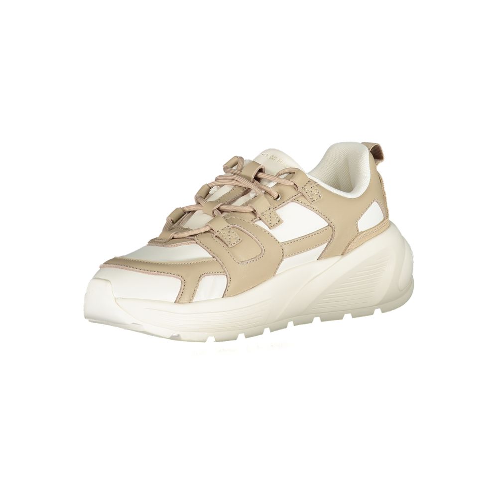 Tommy Hilfiger Bianco Damen-Sneaker aus Polyurethan
