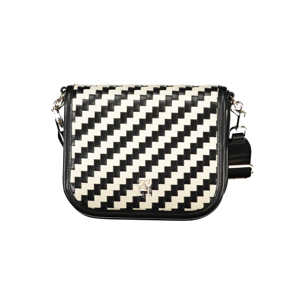Tommy Hilfiger Schwarze Damen-Handtasche aus Polyurethan