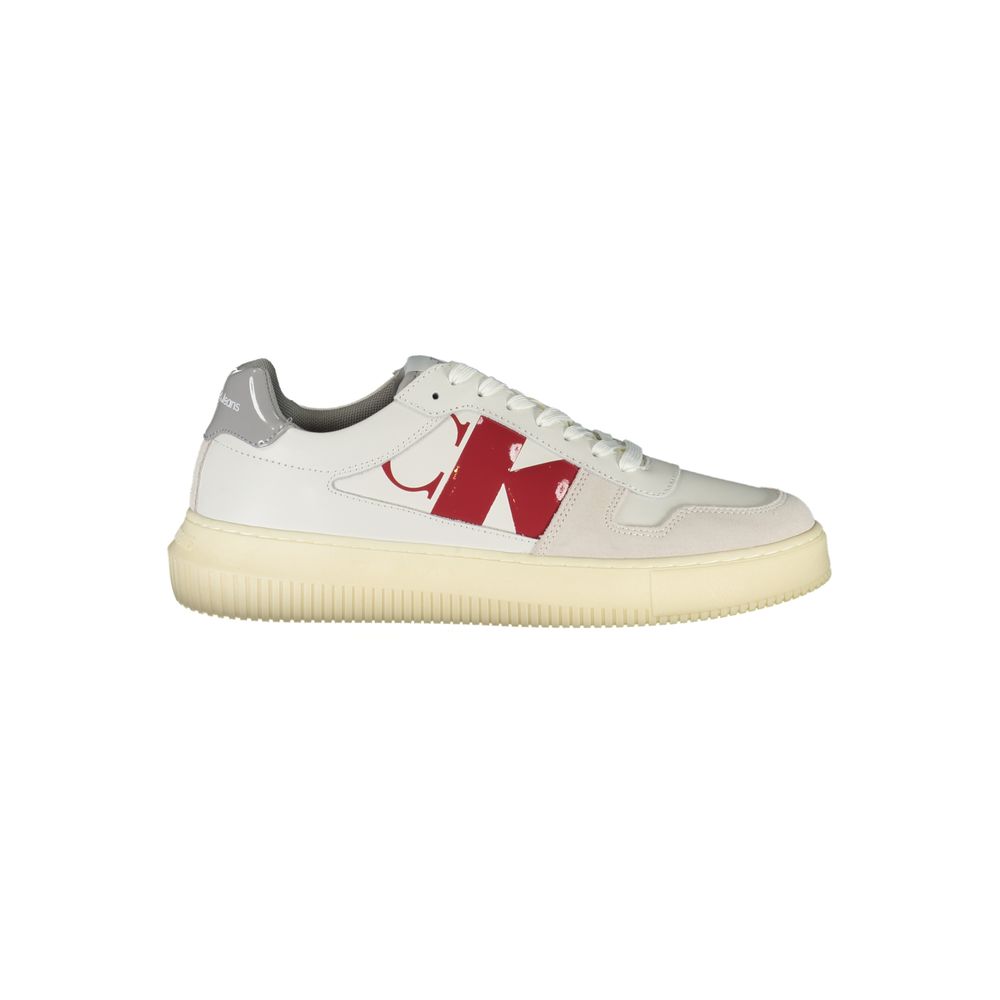 Calvin Klein Bianco Leder Herren Sneaker