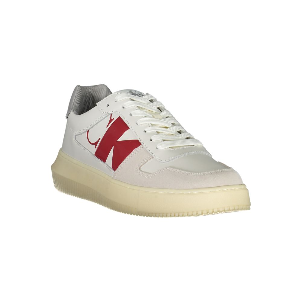 Calvin Klein Bianco Leder Herren Sneaker