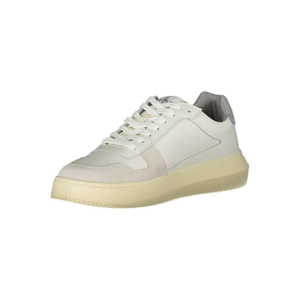 Calvin Klein Bianco Leder Herren Sneaker