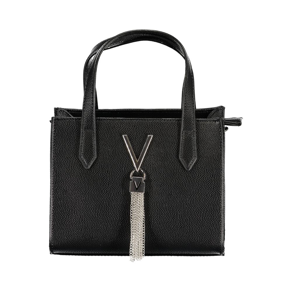 Mario Valentino Schwarze Damen-Handtasche aus Polyethylen