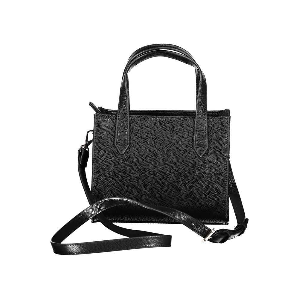 Mario Valentino Schwarze Damen-Handtasche aus Polyethylen