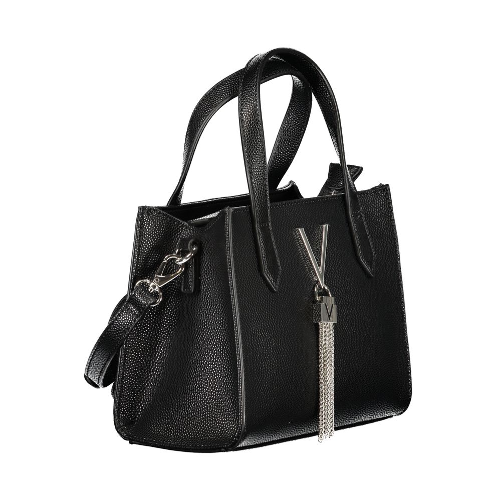 Mario Valentino Schwarze Damen-Handtasche aus Polyethylen