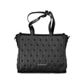 Mario Valentino Schwarze Damen-Handtasche aus Polyurethan