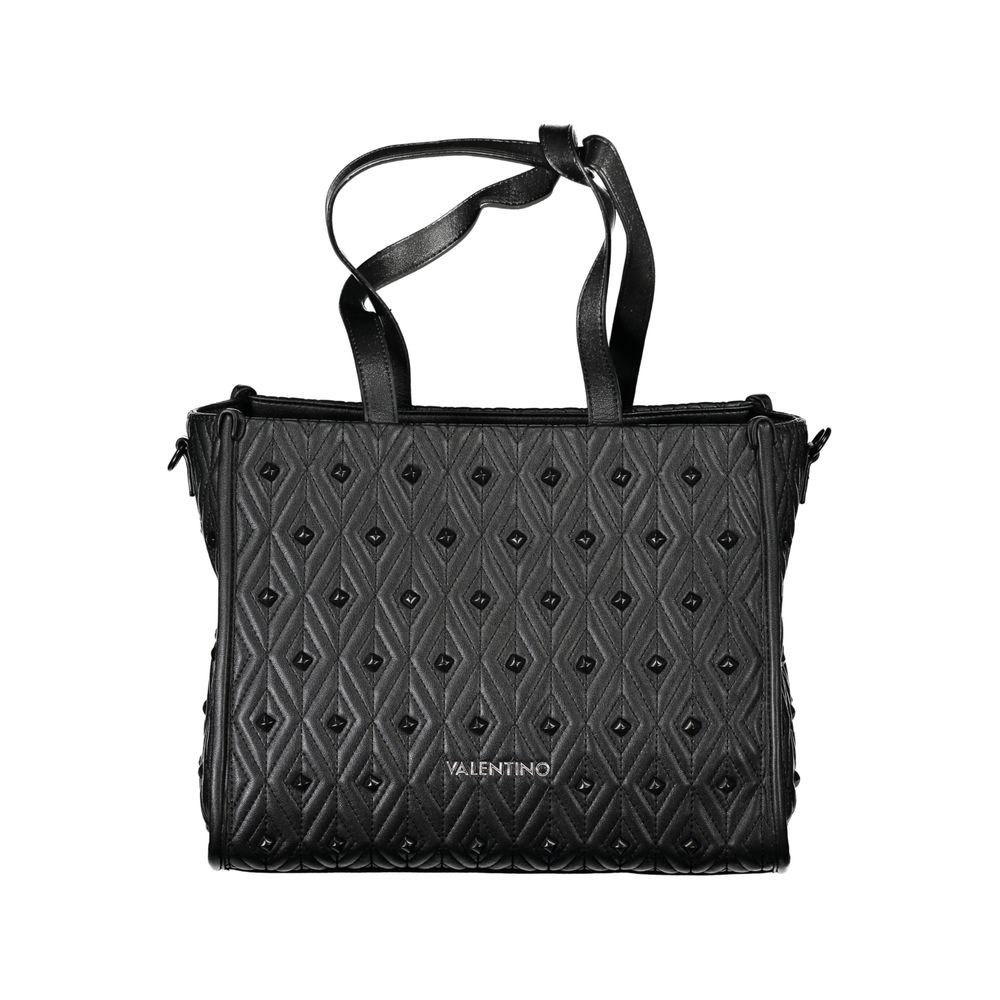 Mario Valentino Schwarze Damen-Handtasche aus Polyurethan