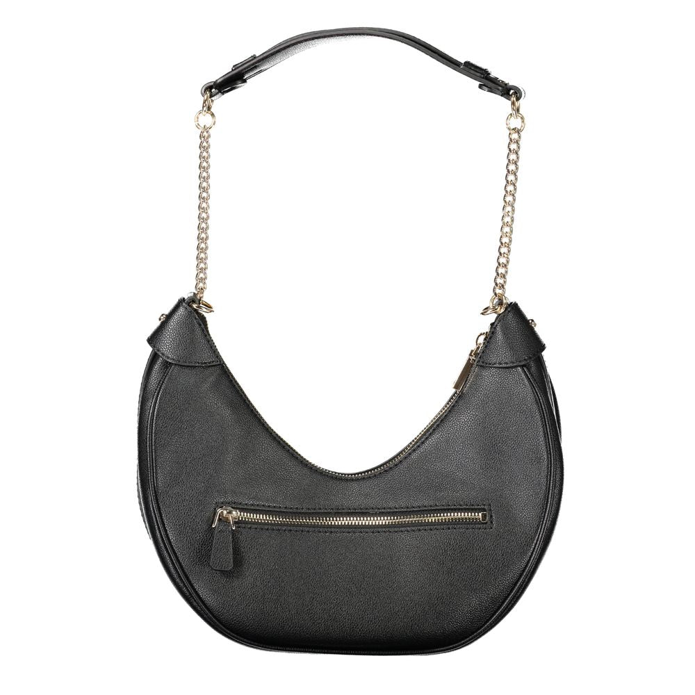 Guess Jeans Schwarze Damen-Handtasche aus Polyethylen