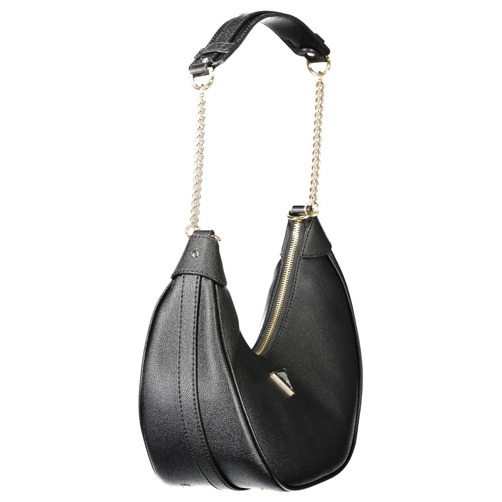 Guess Jeans Schwarze Damen-Handtasche aus Polyethylen
