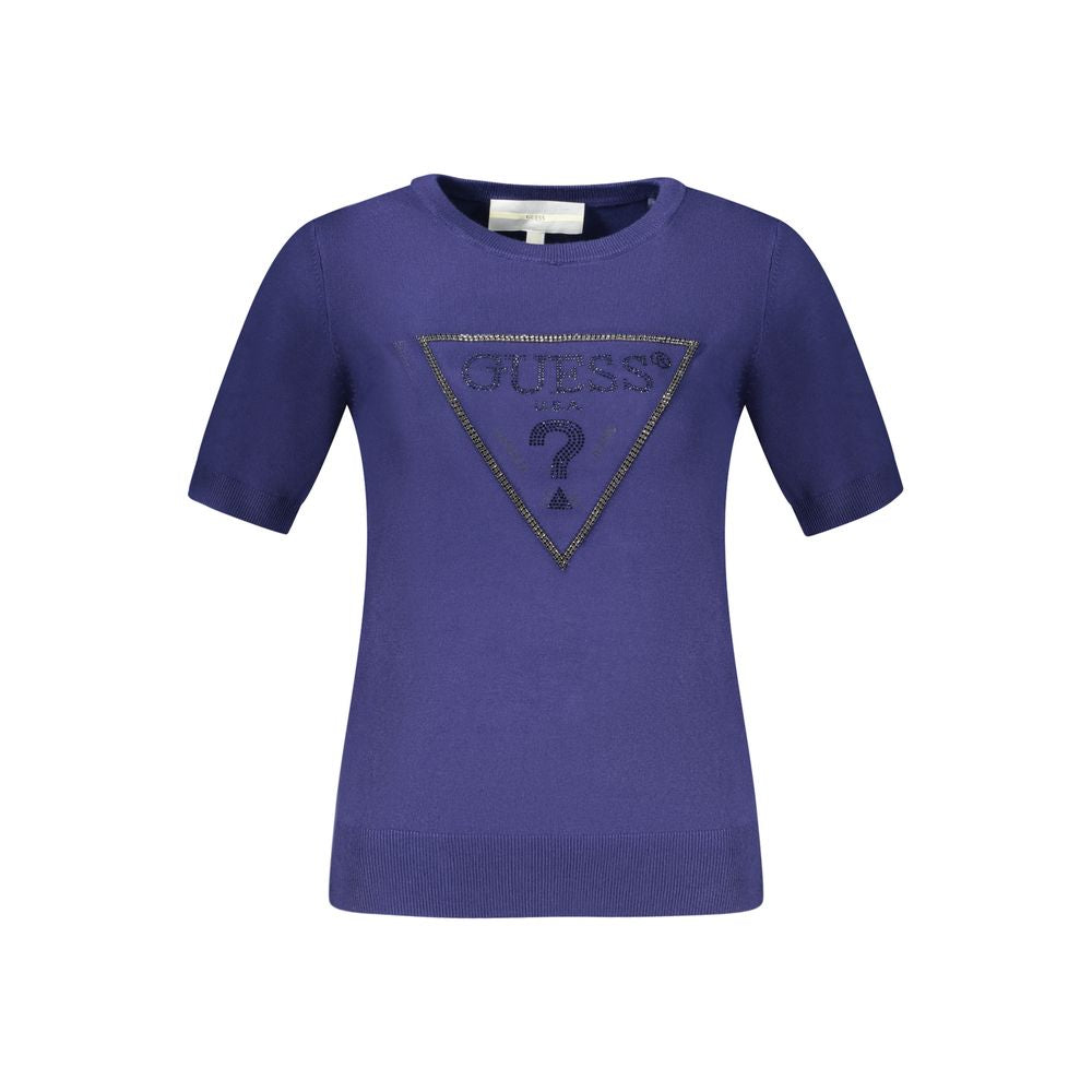 Guess Jeans Blu Viscosa Pullover für Damen