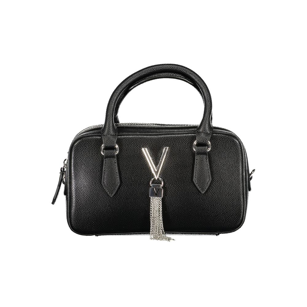 Mario Valentino Schwarze Damen-Handtasche aus Polyurethan