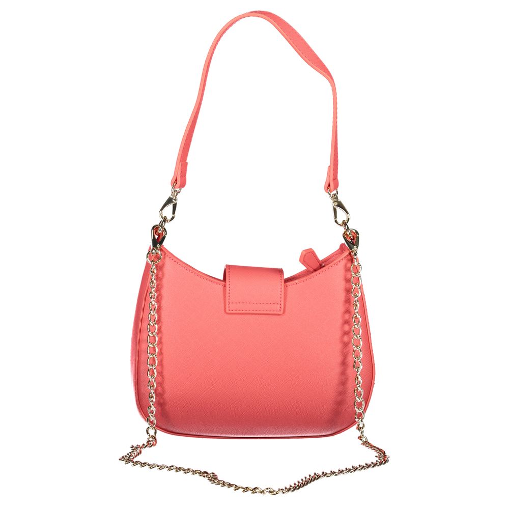 Mario Valentino Rosa Polyurethane Damen Handtasche