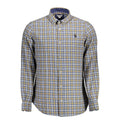 U.S. POLO ASSN. Herrenhemd aus blauer Baumwolle