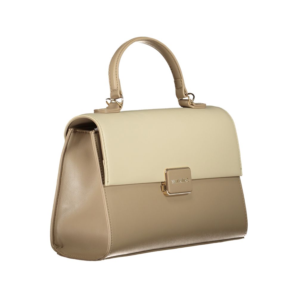 Mario Valentino Damen-Handtasche aus beigem Polyurethan