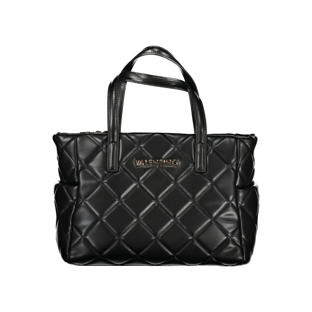 Mario Valentino Schwarze Damen-Handtasche aus Polyurethan
