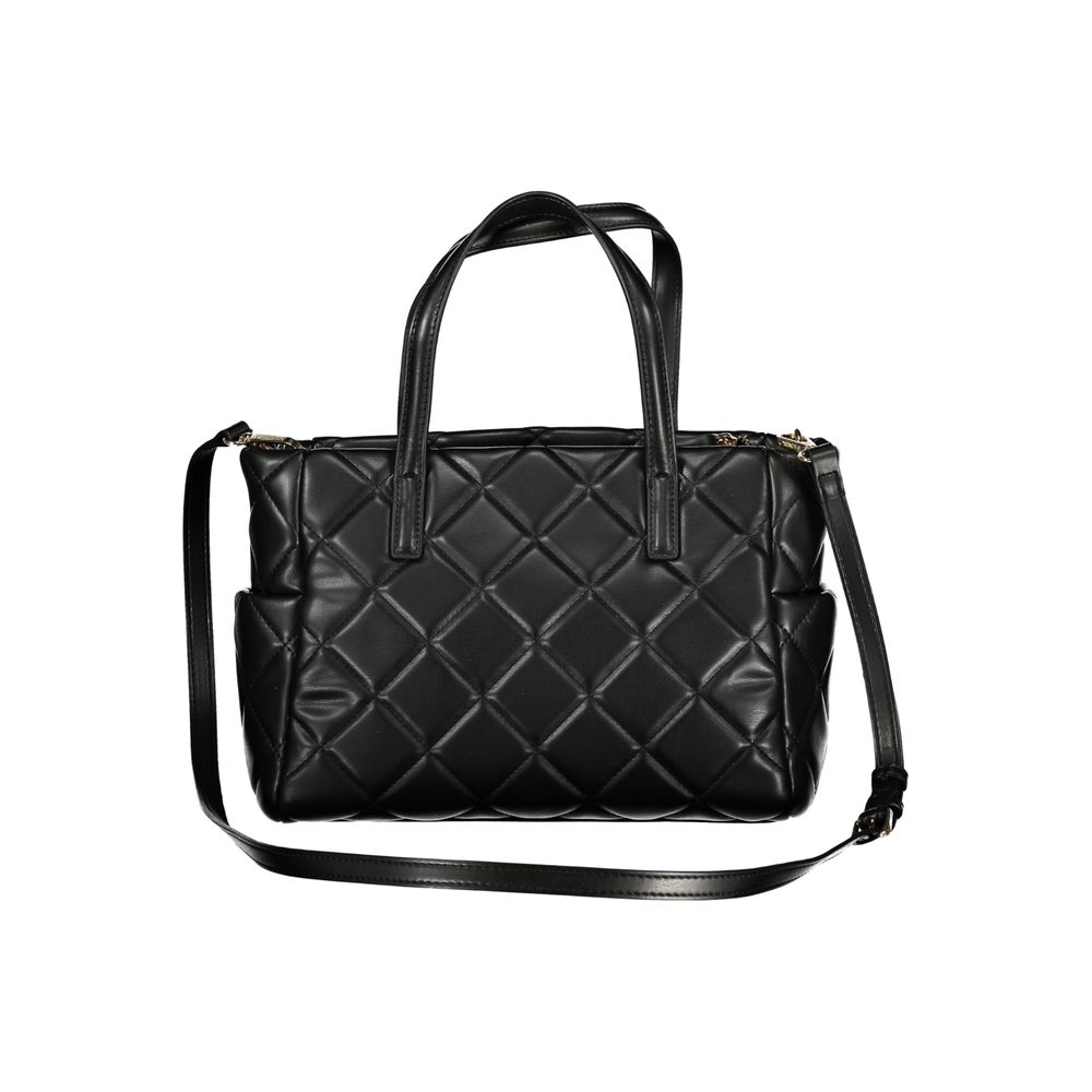Mario Valentino Schwarze Damen-Handtasche aus Polyurethan