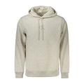 Calvin Klein Grigio Herren-Kapuzenpullover aus Baumwolle