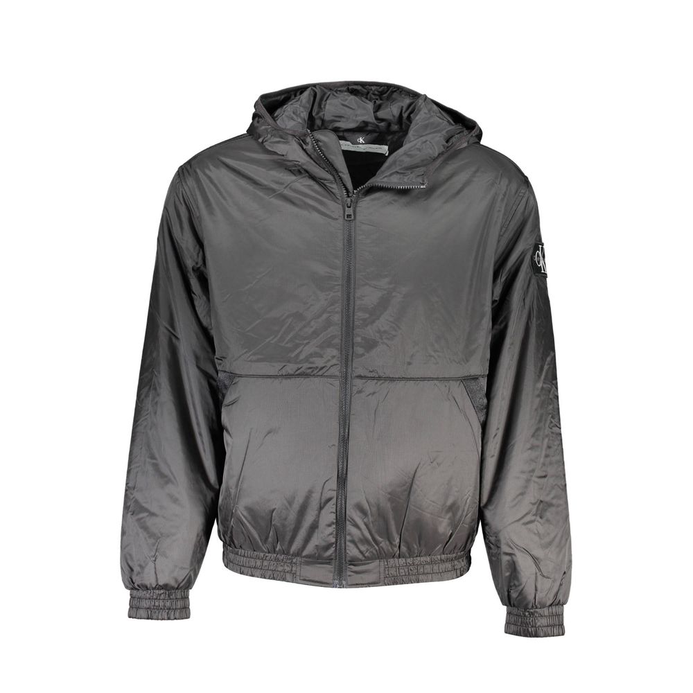 Calvin Klein Schwarze Herrenjacke aus Polyester
