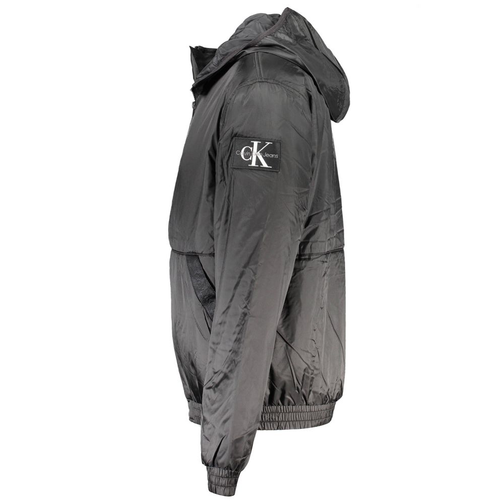 Calvin Klein Schwarze Herrenjacke aus Polyester