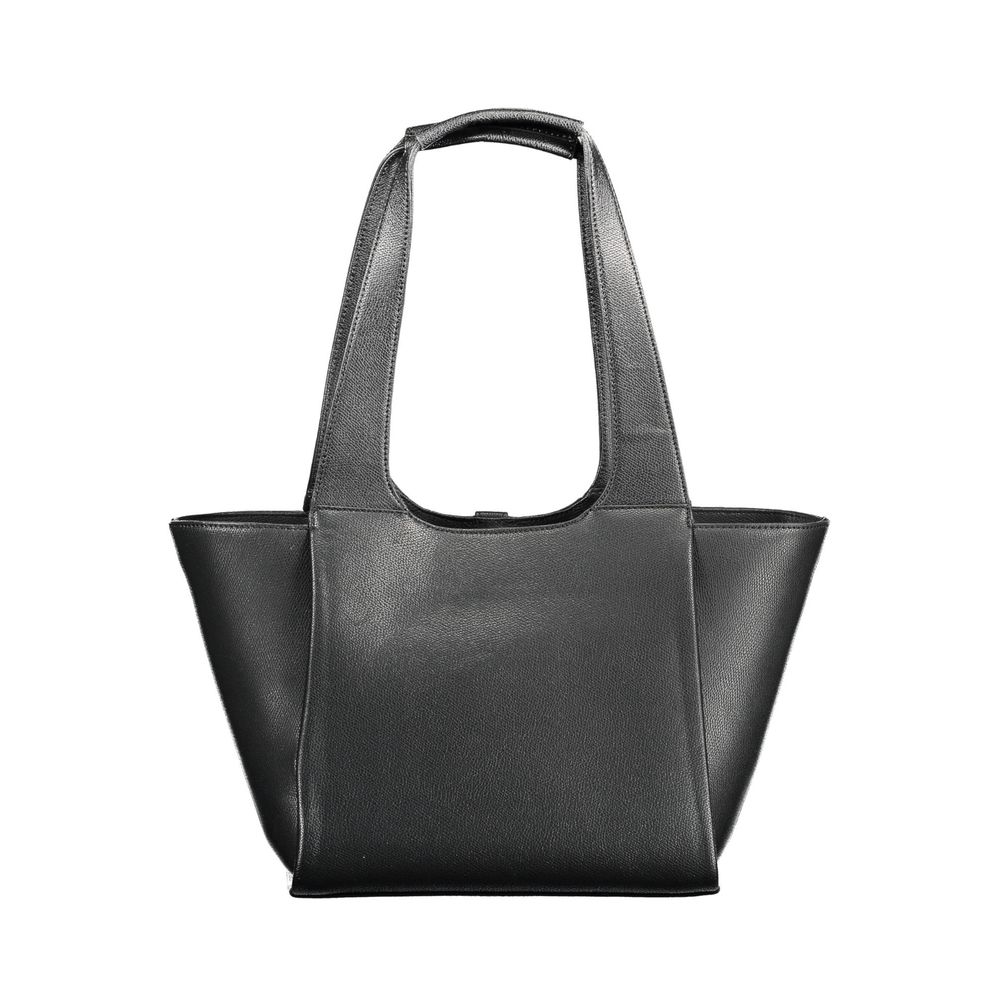 Tommy Hilfiger Schwarze Damen-Handtasche aus Polyurethan