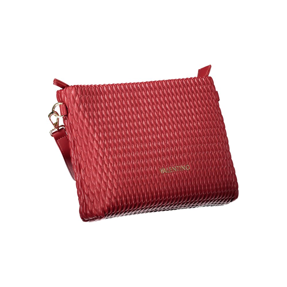 Mario Valentino Rote Damen-Handtasche aus Polyurethan