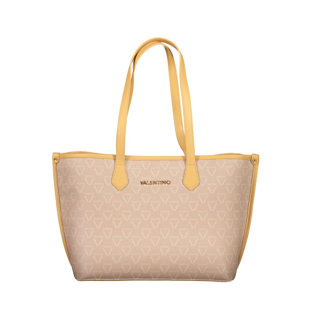 Mario Valentino Schultertasche aus Polyurethan in Beige für Damen