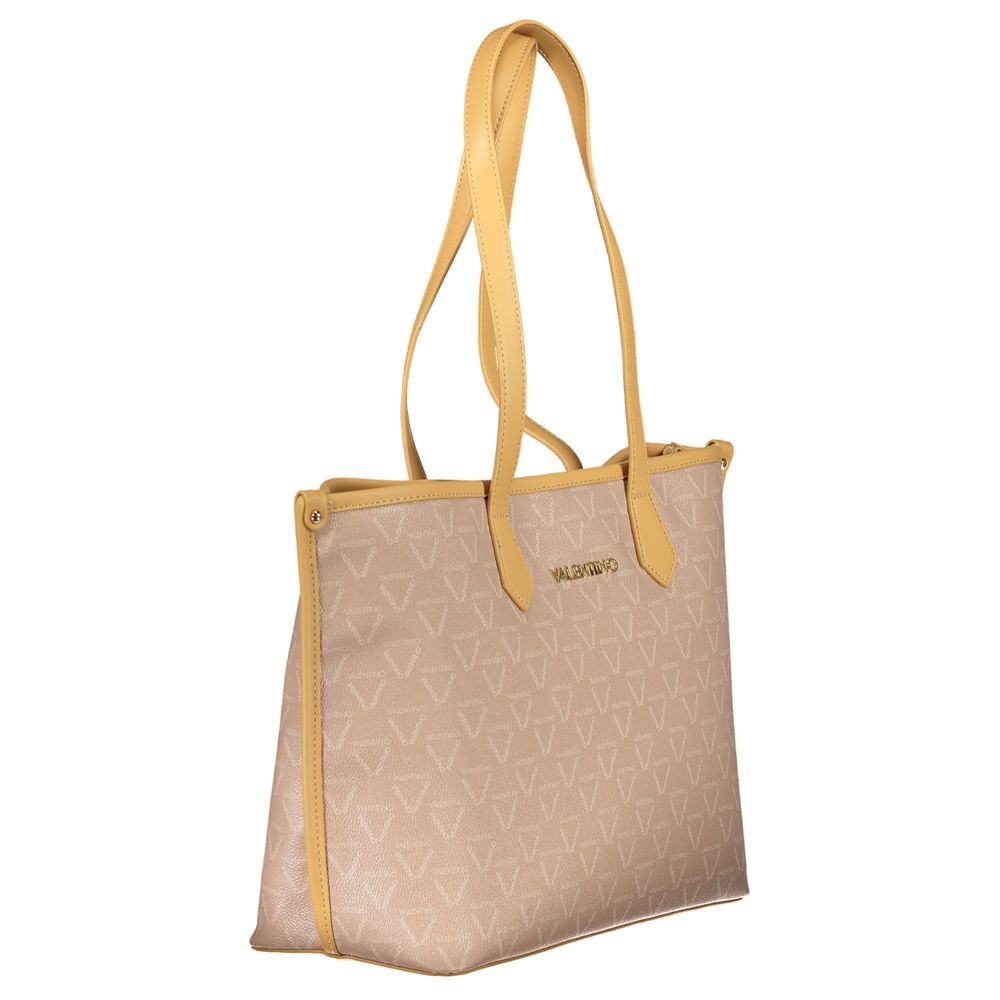 Mario Valentino Schultertasche aus Polyurethan in Beige für Damen