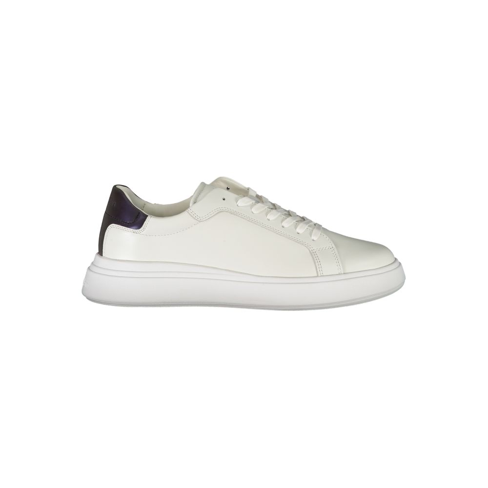Calvin Klein Weiße Leder-Sneaker für Herren