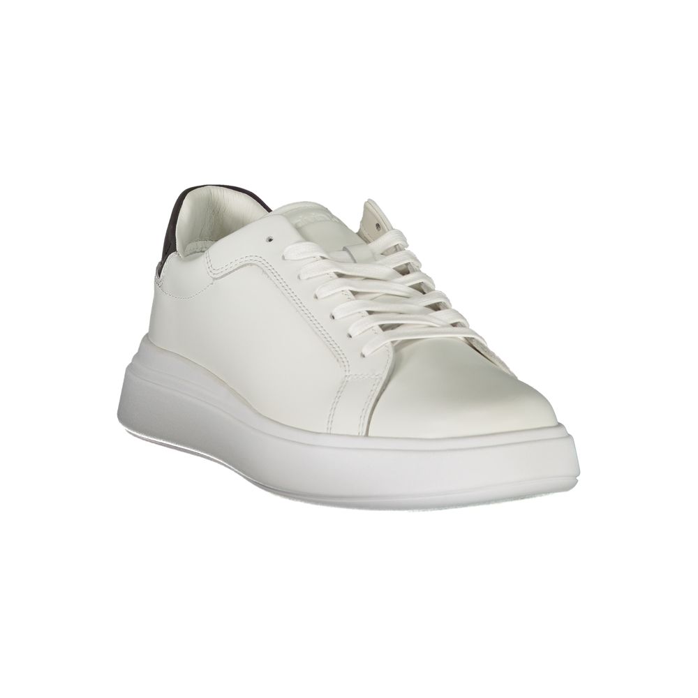 Calvin Klein Weiße Leder-Sneaker für Herren