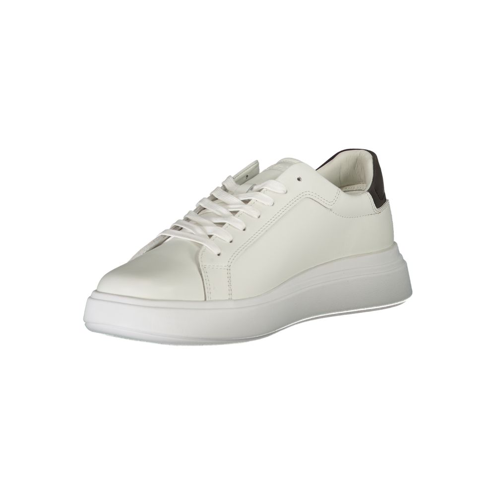 Calvin Klein Weiße Leder-Sneaker für Herren