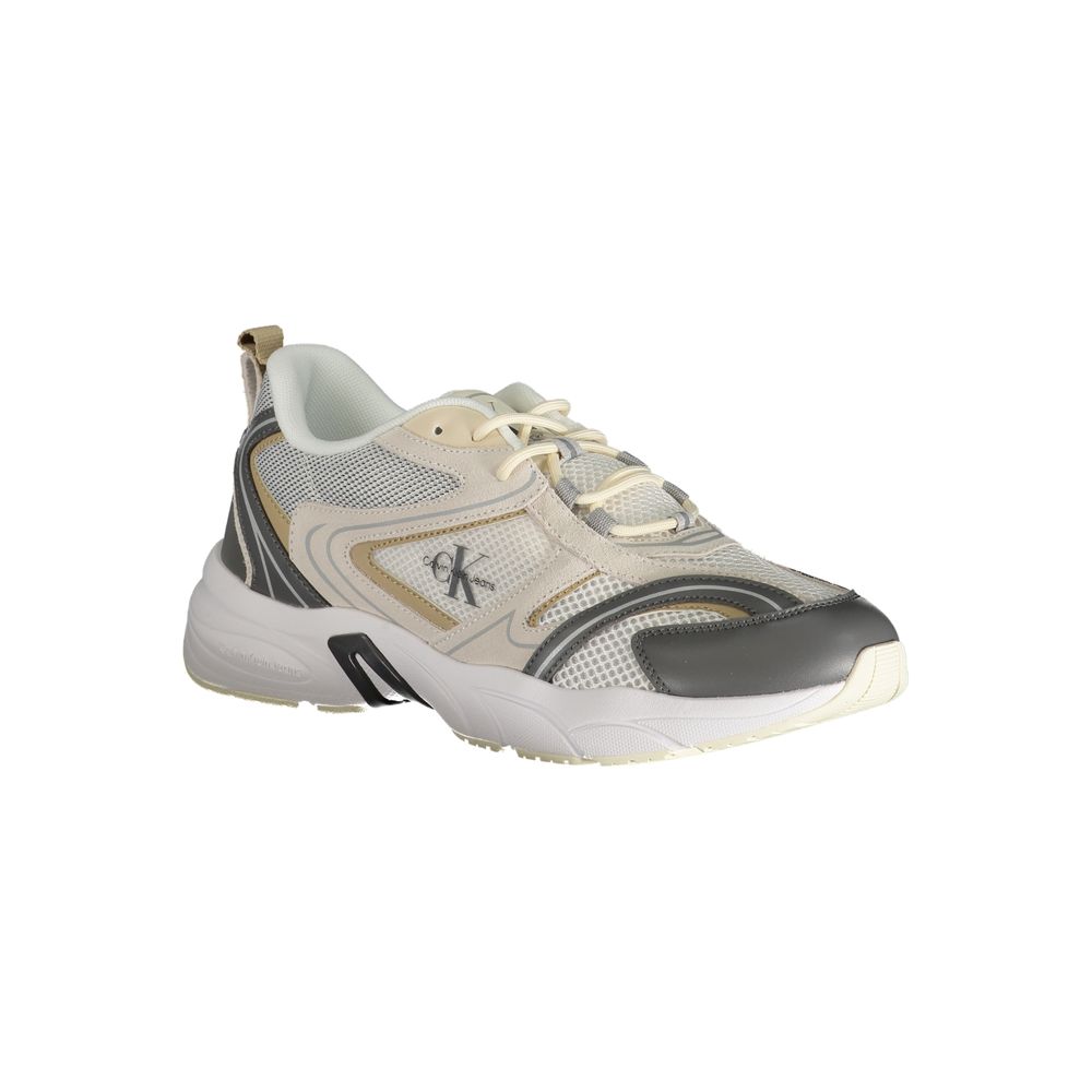 Calvin Klein Beige Polyurethan-Sneaker für Herren