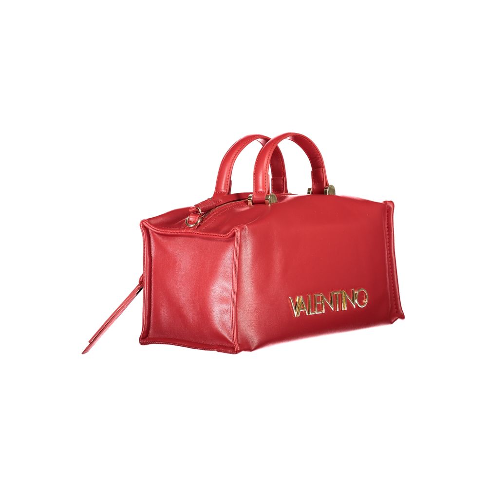Mario Valentino Rote Damen-Handtasche aus Polyurethan