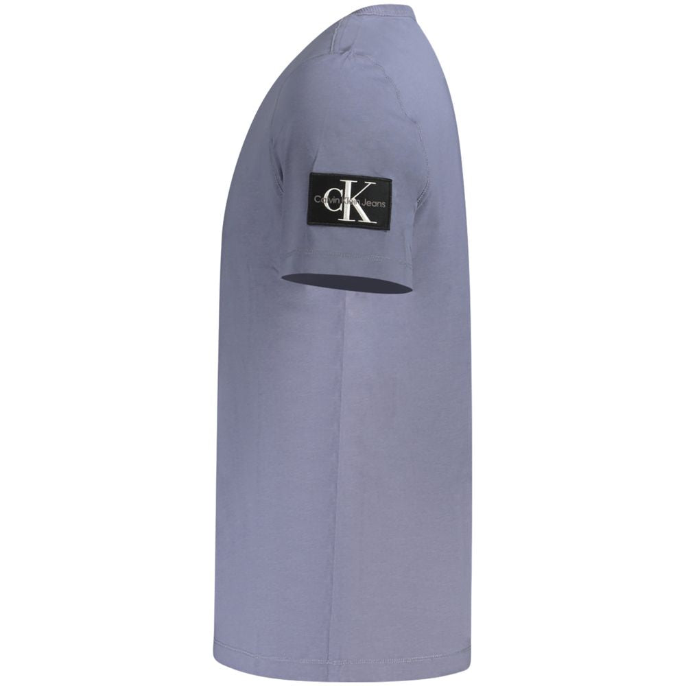 Calvin Klein Blaues Baumwoll-T-Shirt für Herren