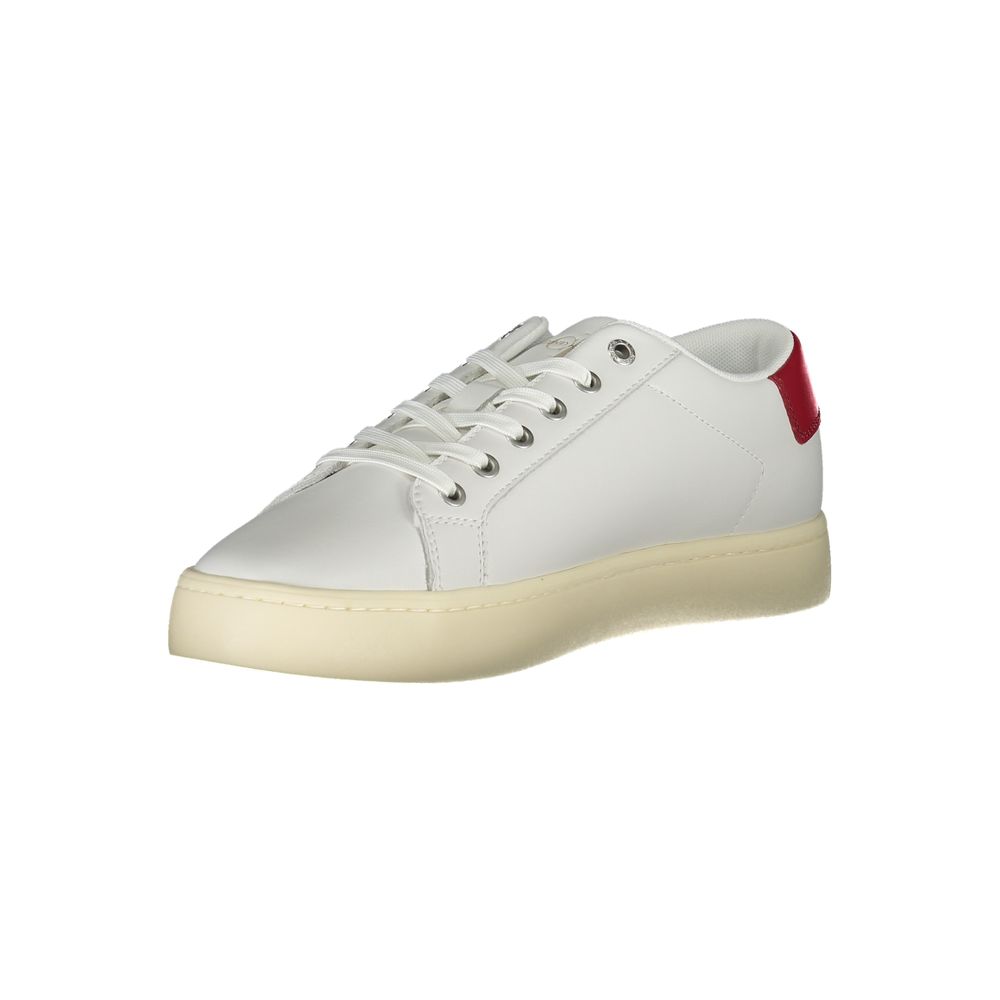 Calvin Klein Weiße Herren-Sneaker aus Polyester