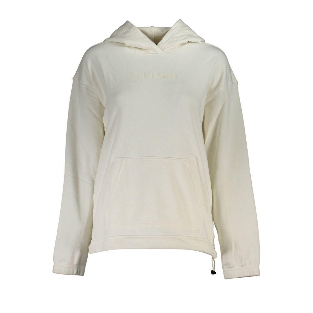 Calvin Klein Weißes Baumwoll-Sweatshirt für Damen