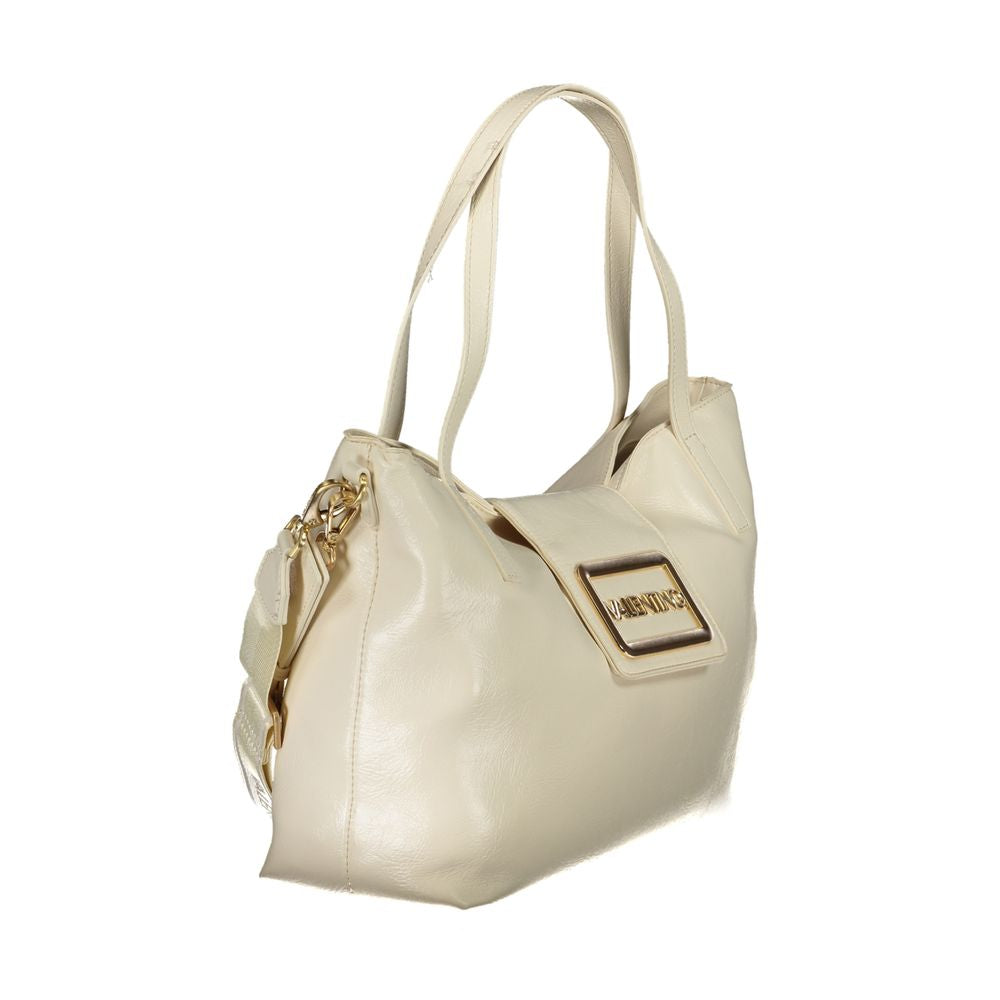 Mario Valentino Damen-Handtasche aus beigem Polyurethan