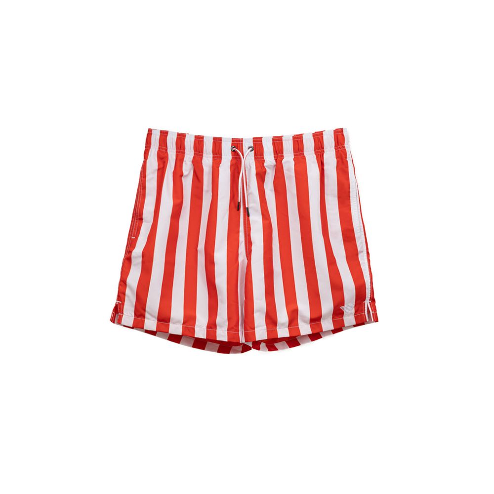 Emporio Armani Rote Polyester-Badehose