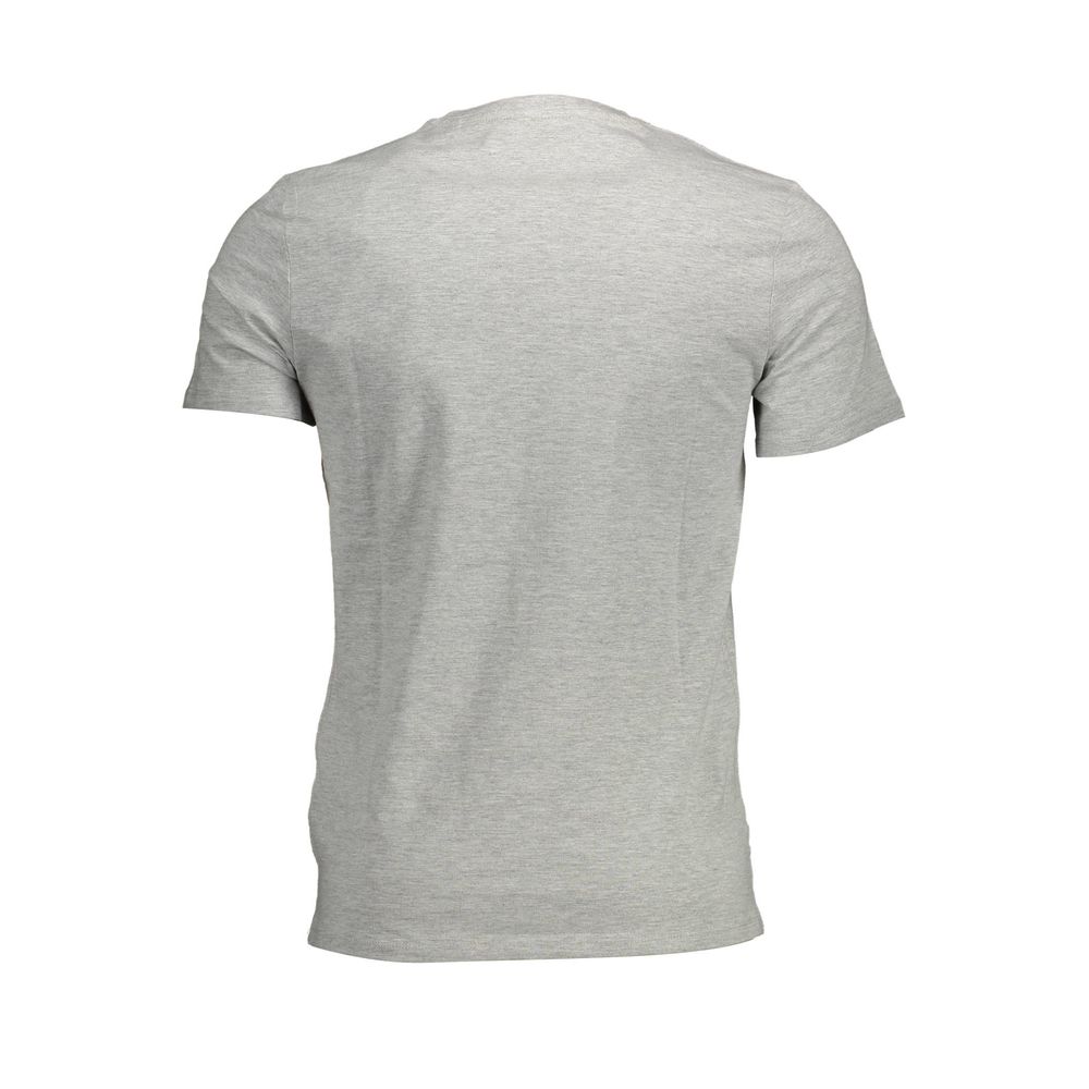 Guess Jeans Graues Baumwoll-T-Shirt