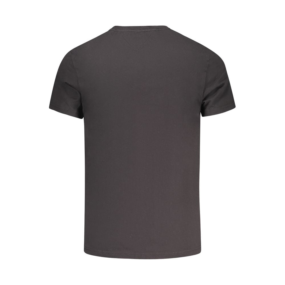Tommy Hilfiger Schwarzes Baumwoll-T-Shirt für Herren