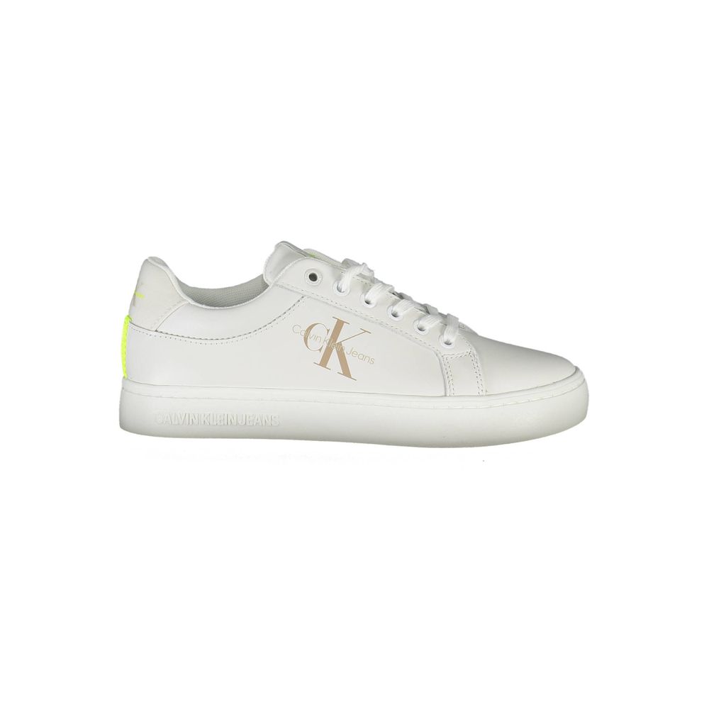 Calvin Klein Sneaker aus weißem Stoff